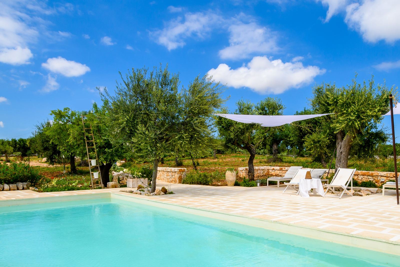 The pool of Masseria Montefieno