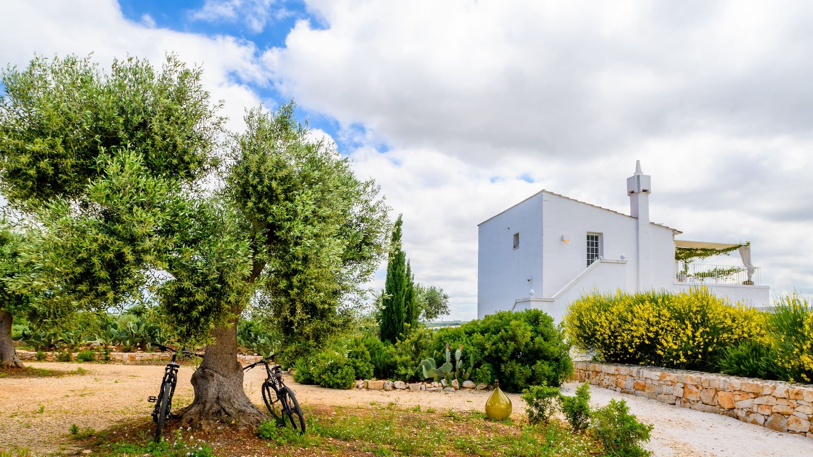 The masseria at golden hour